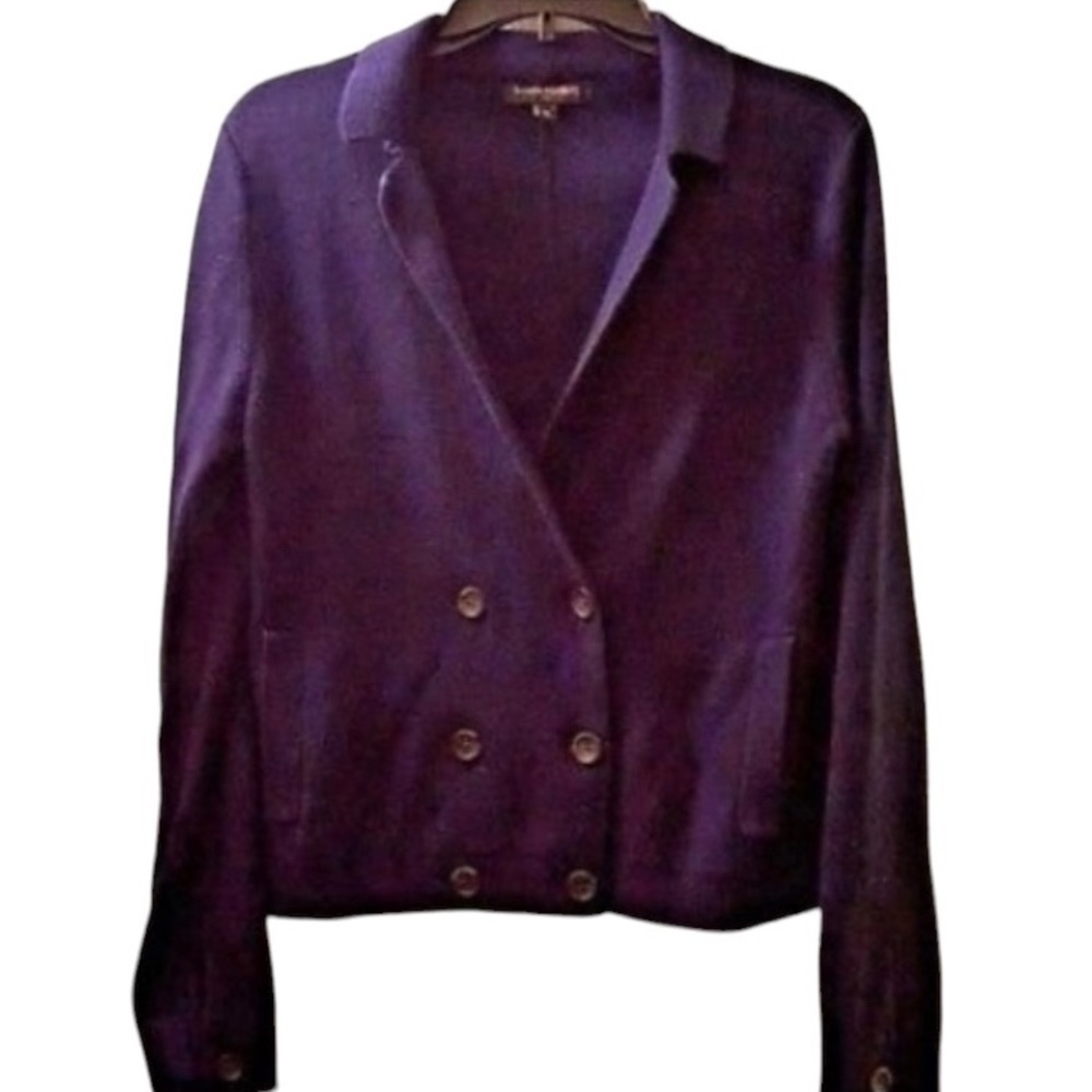 Banana Republic Woman Cardigan Sweater Navy Dark Blue Medium
